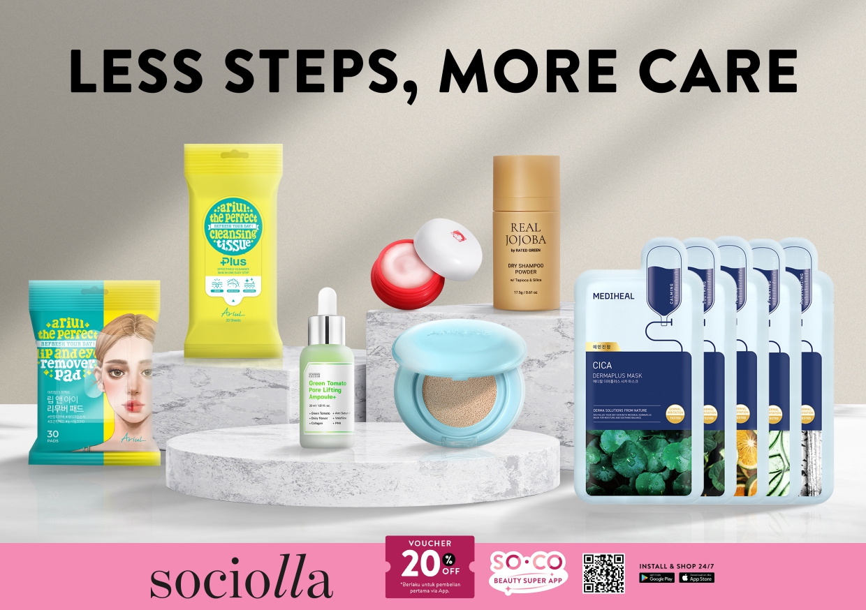 Less steps more care: Sociolla: Less Steps, More Care… Ilustrasi less steps more care untuk artikel Less steps more care: Sociolla Rilis 'Less Steps, More Care'…