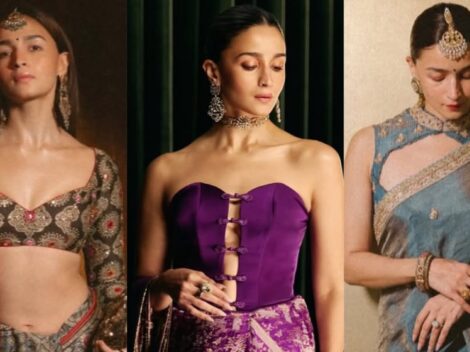 Ilustrasi alia bhatt saree untuk artikel Alia Bhatt saree: Tiga Blouse yang Ubah Busana Pernikahan