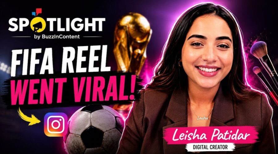 Ilustrasi leisha patidar untuk artikel Leisha Patidar: dari makeup ke reel FIFA yang viral