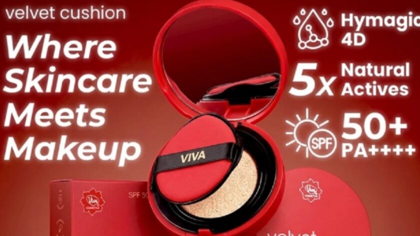 Ilustrasi viva velvet cushion untuk artikel Review Velvet Cushion Rp70 Ribuan: Hasil Flawless