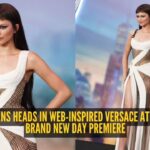 Ilustrasi archival versace gown untuk artikel Zendaya pakai archival Versace gown di premiere Spider-Man